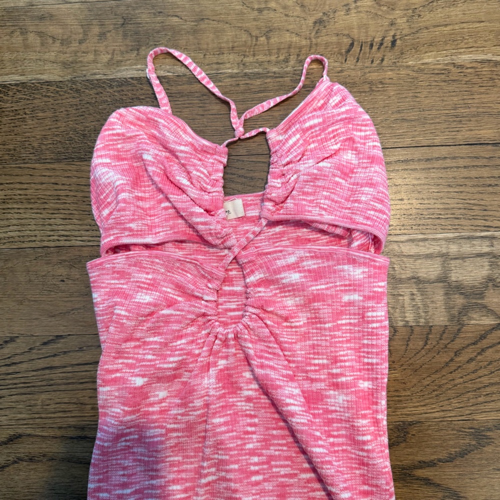 Pink and White Patterned dress size small - Picture 7 of 7